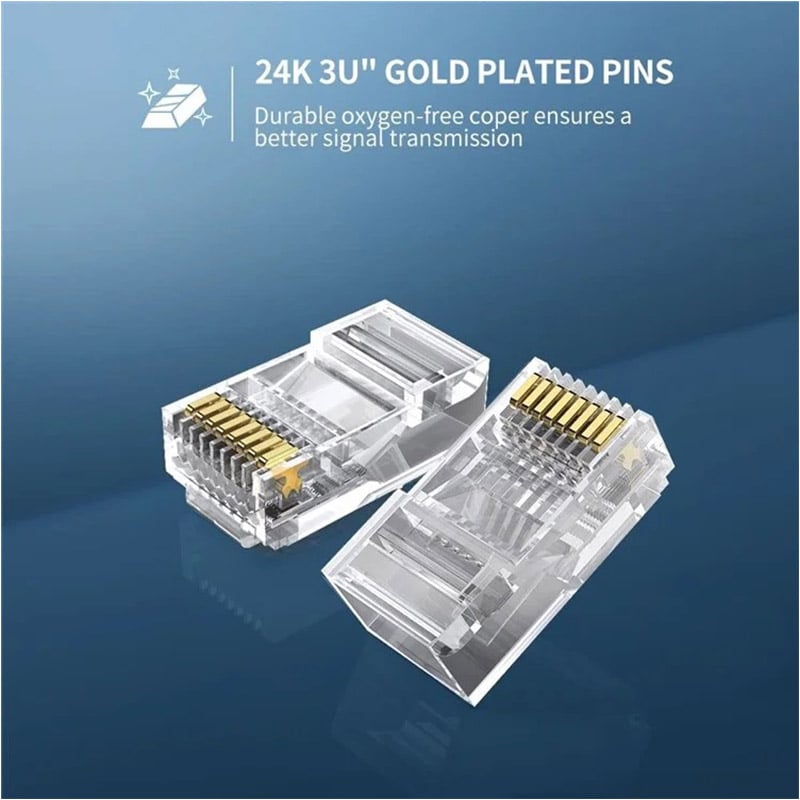 UGREEN 60558 Cat6 RJ45 Connector - 100Pcs
