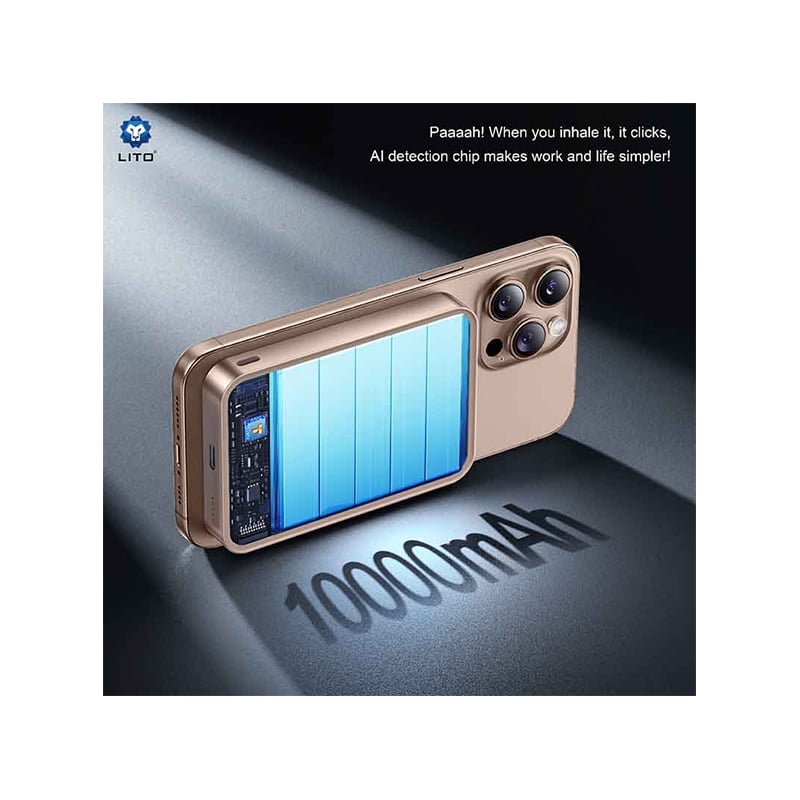 LITO LP01 15W 10000mAh Metal Magsafe Magnetic Power Bank