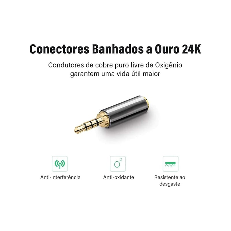 UGREEN 20501 2.5MM Male to 3.5MM Female Adapter