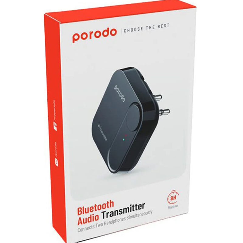 Porodo Dual 3.5mm Wireless Bluetooth Audio Transmitter