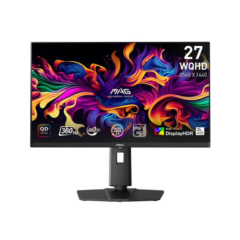 MSI MAG 271QPX 27 Inch QD-OLED WQHD (2560x1440) 360Hz 0.03ms Adaptive-Sync Gaming Monitor