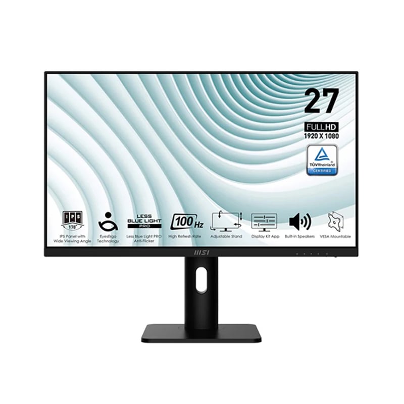 MSI Pro MP273AP 27 inch 100hz 1ms FHD IPS Level Ultra Slim Frameless Monitor With Adjustable Stand
