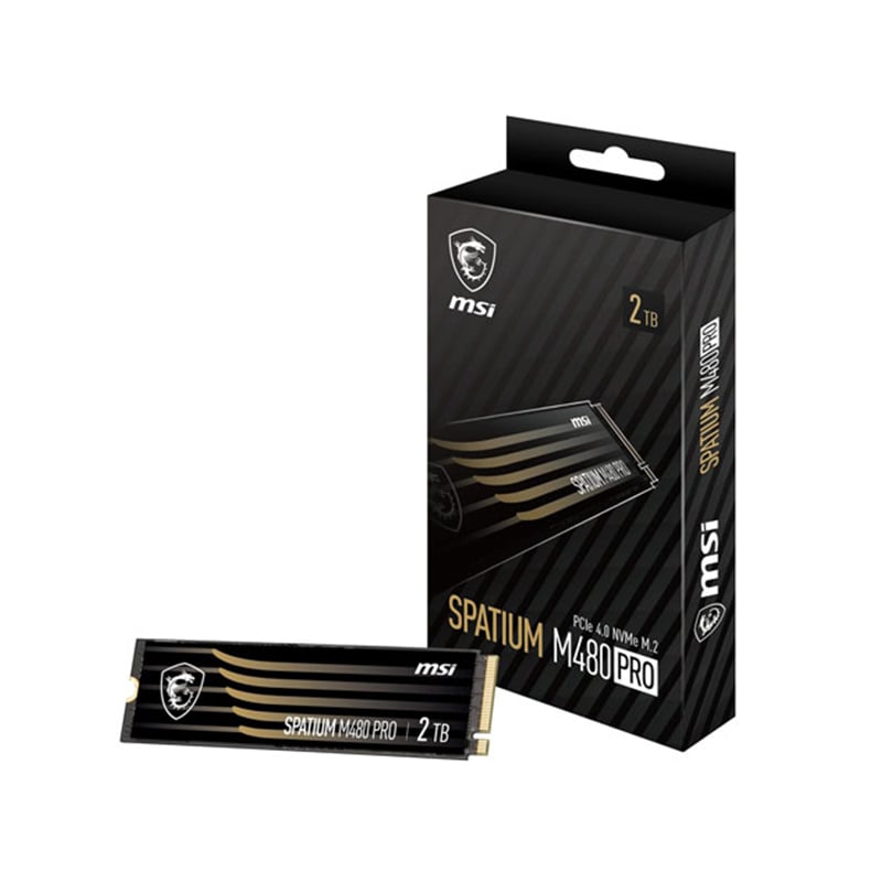 MSI Spatium M480 PRO 2TB PCIE 4.0 NVME M.2 SSD