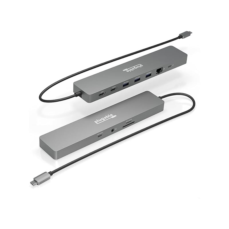 Plugable 11-in-1 USB-C Hub with Dual Display Docking Station