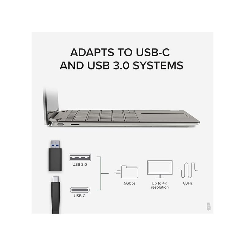 Plugable 4K DisplayPort and HDMI Dual Display USB-C Adapter