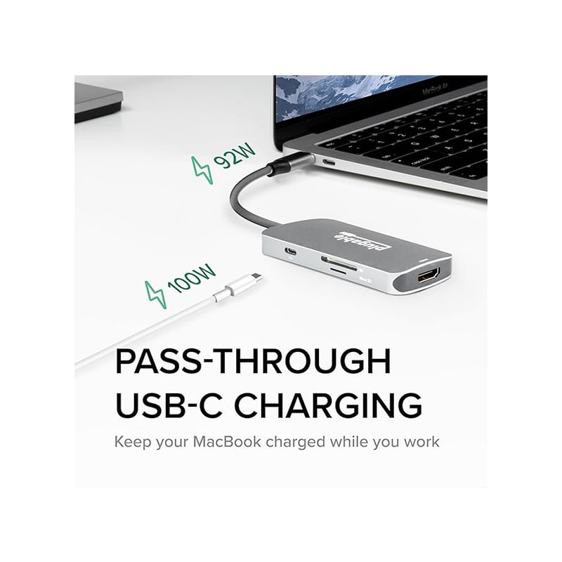 Plugable 7-in-1 USB-C Multiport Hub Adapter