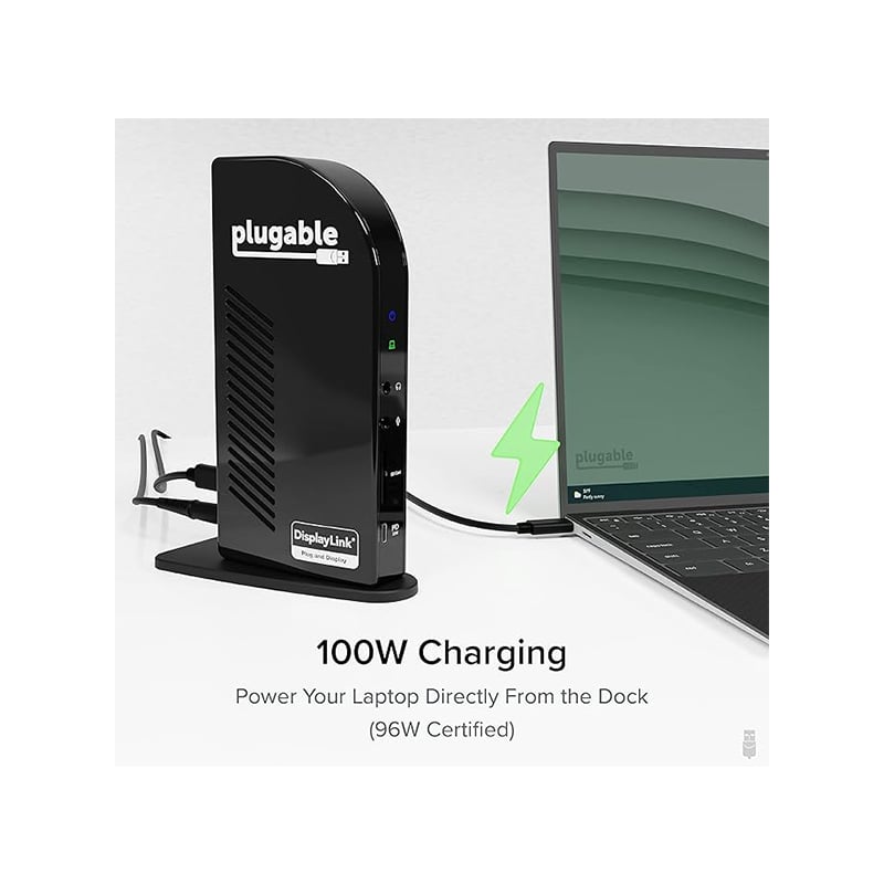 Plugable UD-3900C4-UK 14-in-1 USB-C 4 HDMI Displays Docking Station