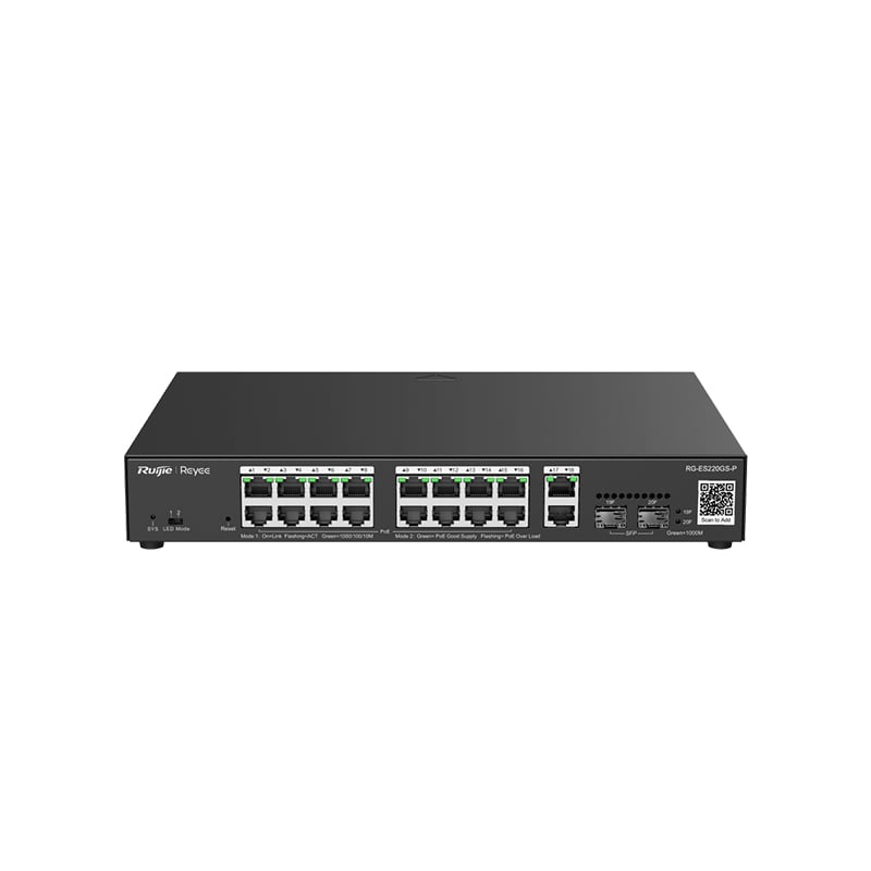 Ruijie Reyee RG-ES220GS-P 20-Port Gigabit Smart Cloud Managed PoE Switch