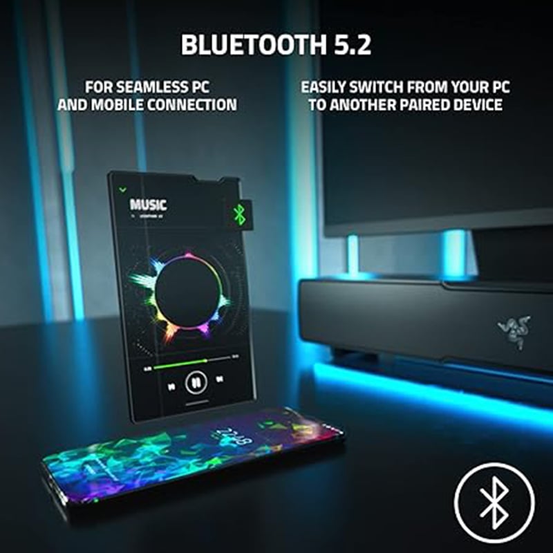 Razer Leviathan RGB V2 Gaming 5.2 Bluetooth And USB Speaker With Soundbar