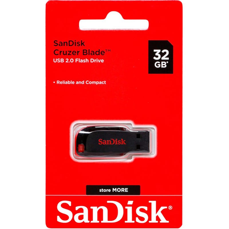 Sandisk Cruzer Blade 32GB USB 2.0 Flash Drive