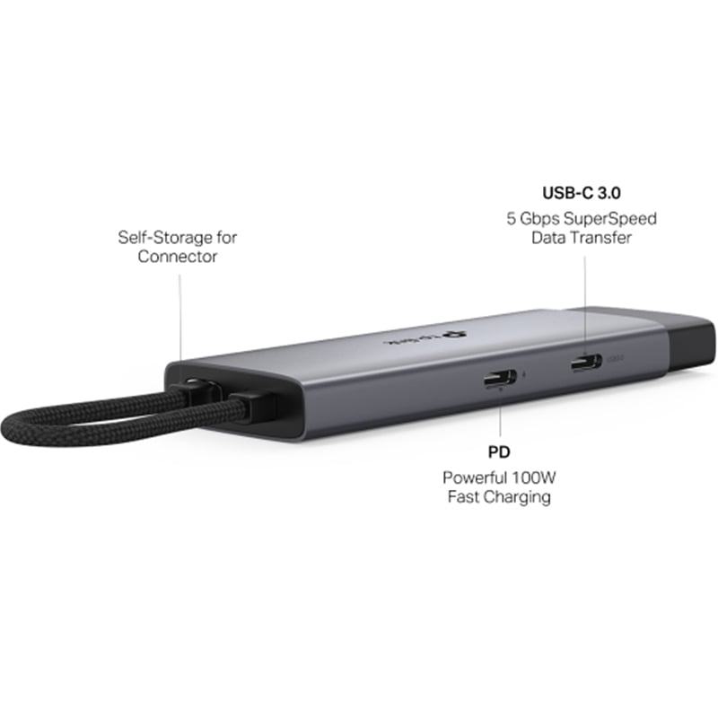 TP-Link UH5020C USB Type-C to 4K@60Hz HDMI, 100W PD, 1× USB-C Data Port, 2× USB-A Data Ports 5 Port Hub Adapter