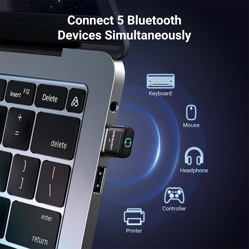 UGREEN 35994 Bluetooth 5.3 Bluetooth Adapter with Mouse Jiggler