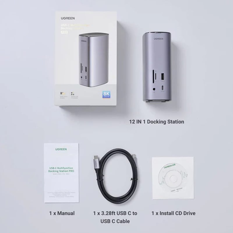 UGREEN 90325 12 -in- 1 USB Multifunction Docking Station