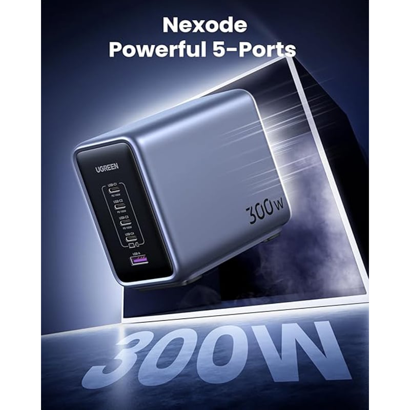 UGREEN 90904B Nexode 300W 5-Port GAN Desktop Fast Charger