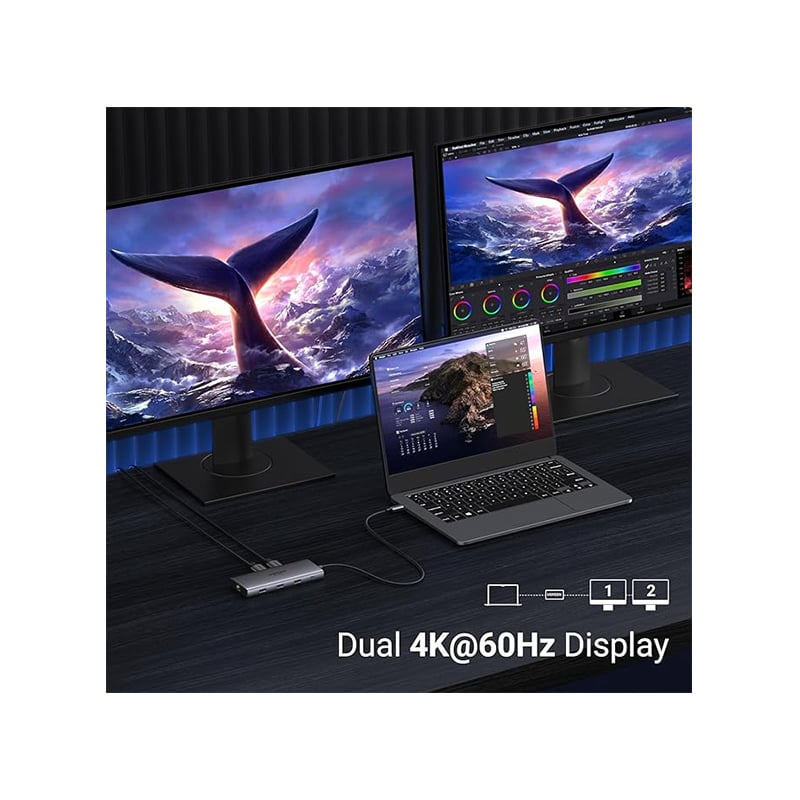 UGREEN Revodok Pro 210 10 in 1 USB-C Dual Display Docking Station