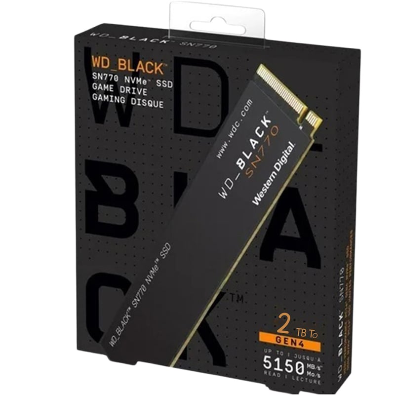 Western Digital Black SN770 2TB PCIE 4.0 NVME M.2 SSD