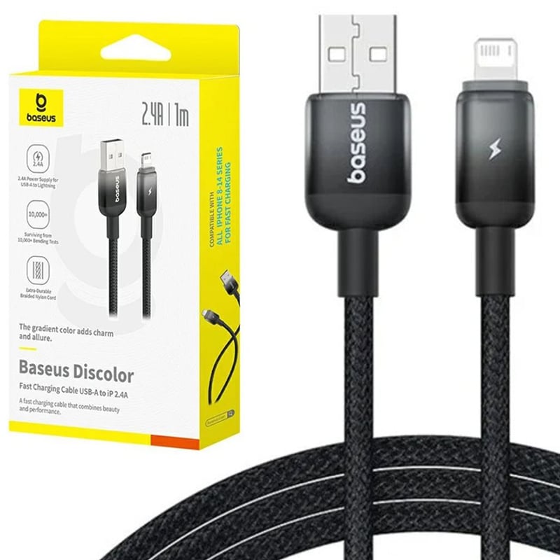 Baseus Discolor 2.4A USB to Lightning 1M Cable