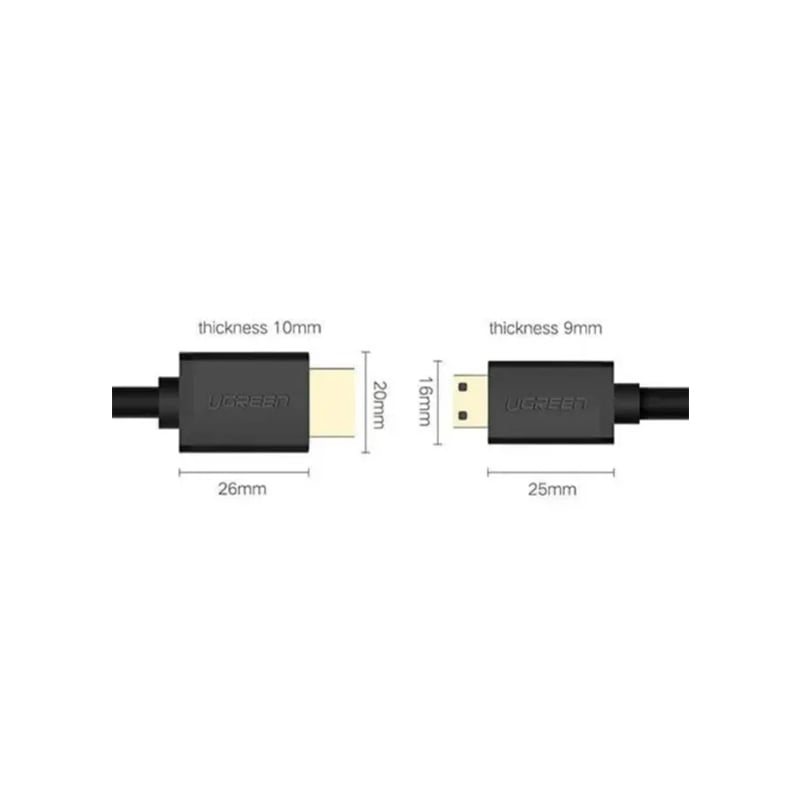 UGREEN 11167 Mini HDMI to HDMI 1.5M Cable