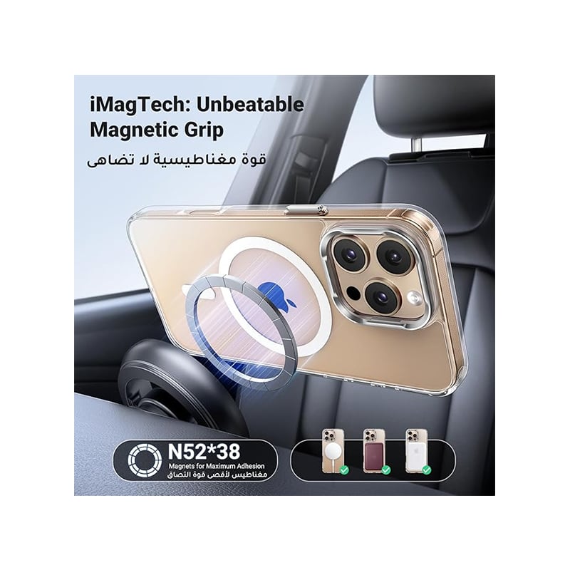 UGREEN 45916 Bright Cushion Protective Clear Case For iPhone 16 Pro Max