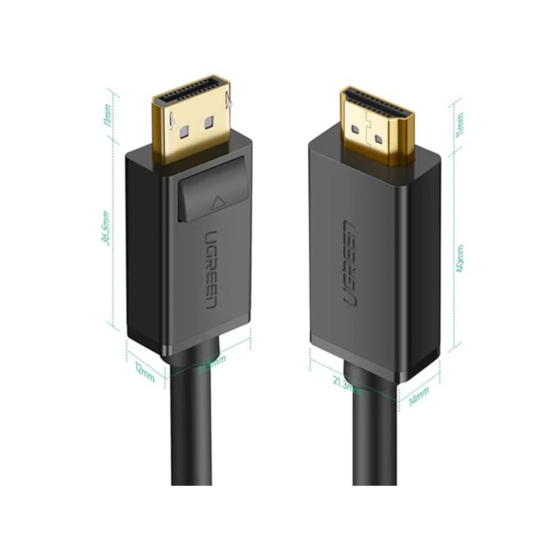 UGREEN 10239 4K DisplayPort Male to HDMI Male 1.5M Cable