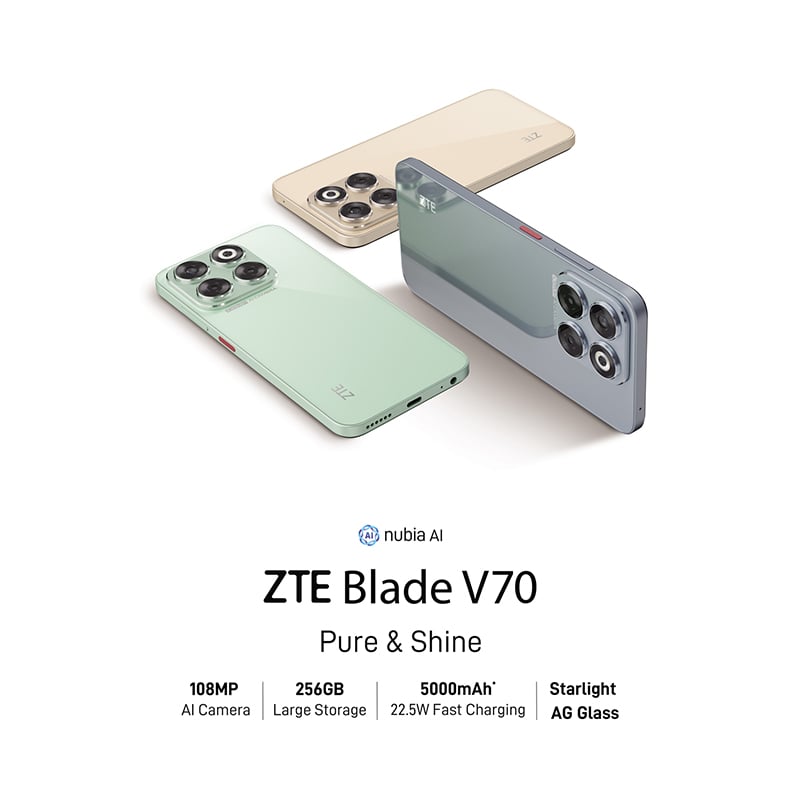 ZTE Blade V70 Design 8GB RAM 128GB