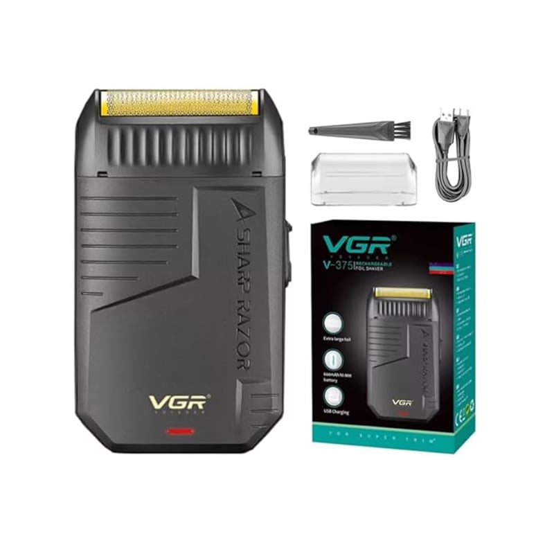 VGR V-375 Professional Ultra-Thin Rechargeable Electric Shaver