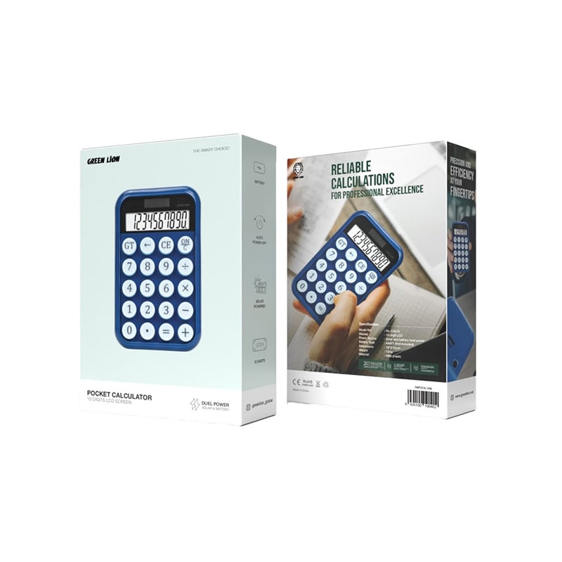 Green Lion 10 Digits Pocket Calculator