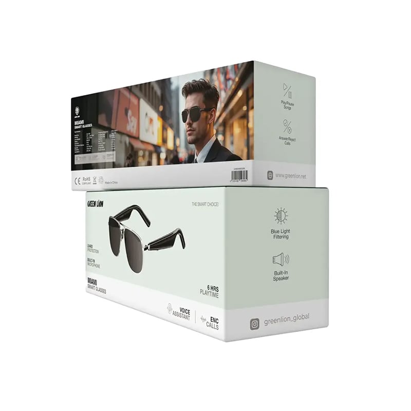 Green Lion Miami Smart Glasses with ENC