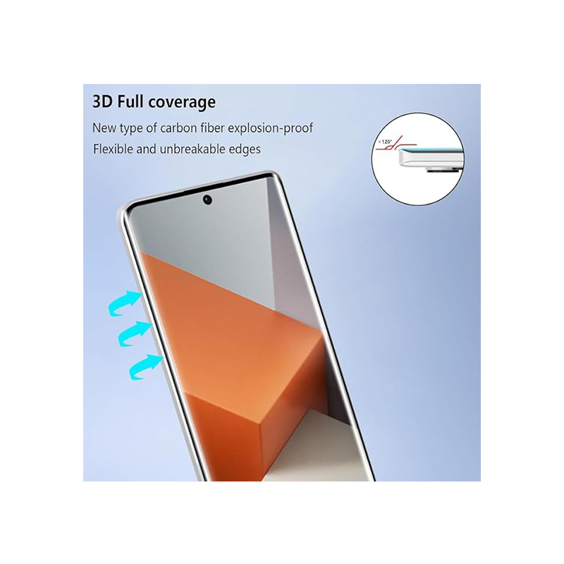 Full Glue Premium Tempered Glass Screen Protector for Redmi Note 13 Pro +