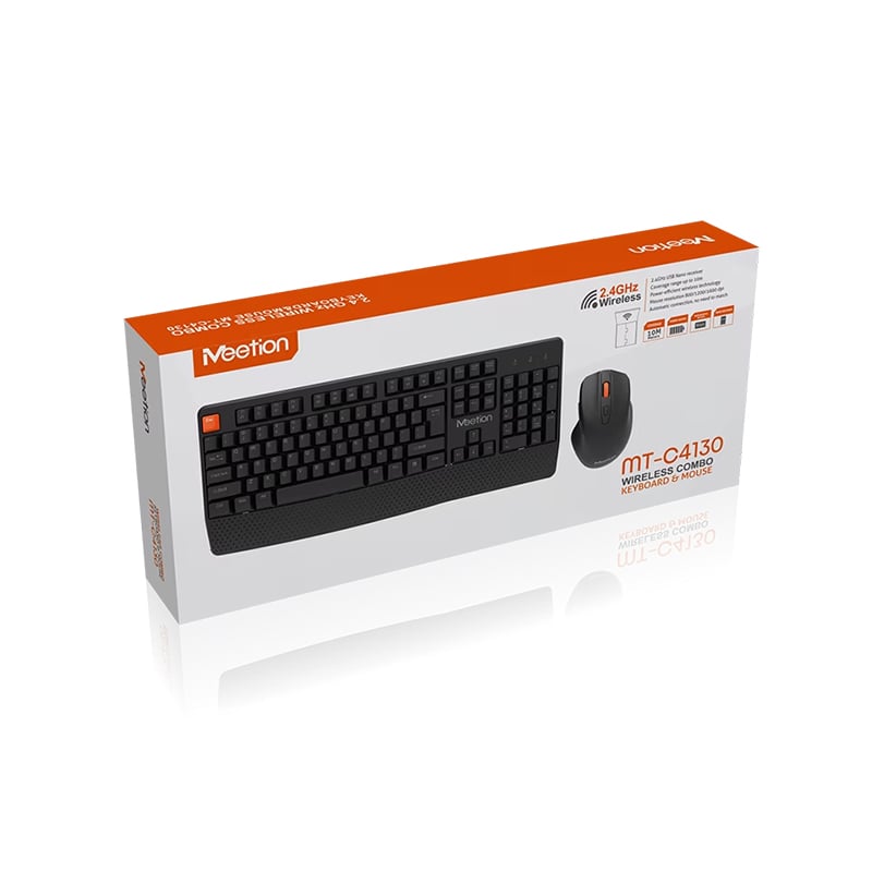 Meetion C4130 Wireless Ergonomic Keyboard Mouse Combo