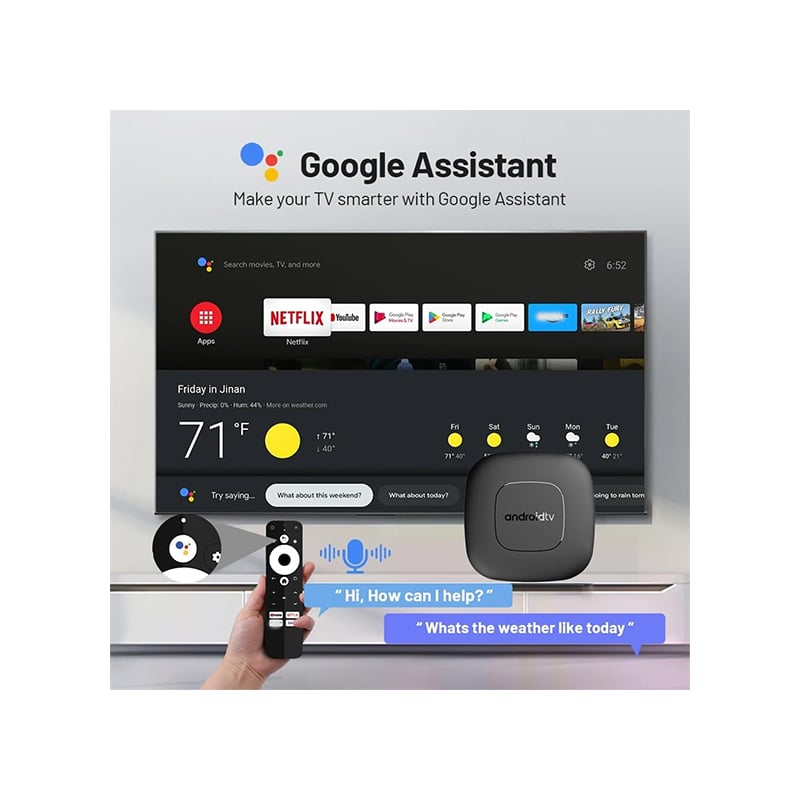 Mortal T1 Android 14.0 Smart Streaming Media Player TV Box