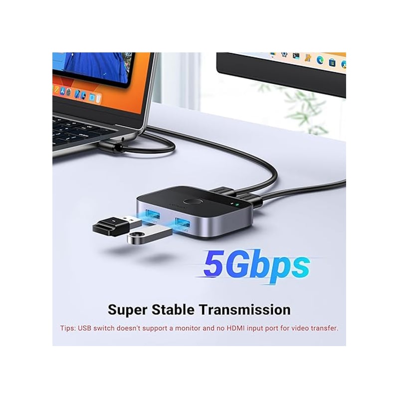 UGREEN 35313 USB 3.0 Sharing Switch 2-in-2 Out