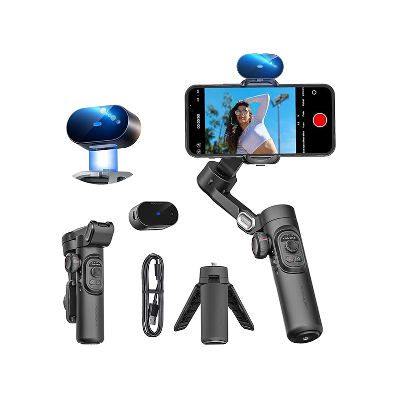 AOCHUAN Smart Xe AI Gimbal + Green Lion Flex Mic Duo ANC Micrphones - Creator Combo Pack!