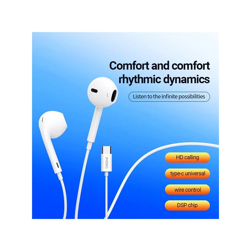 Celebrat E500 Type-C Earphones