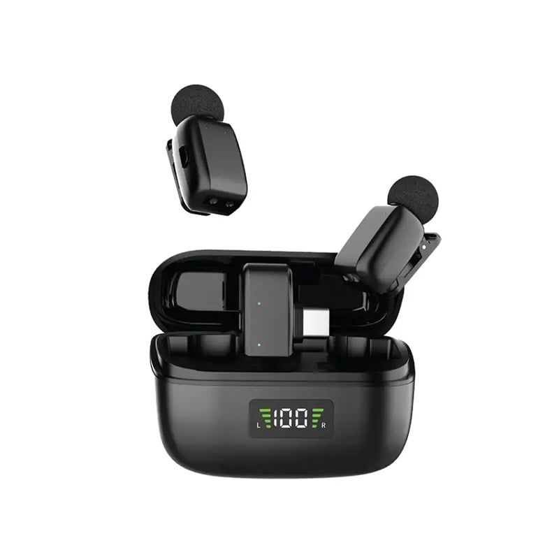 Green Lion Flex Mic Duo 2 in 1 ANC Noise Reduction Microphone with Type-C to Lightning Connector