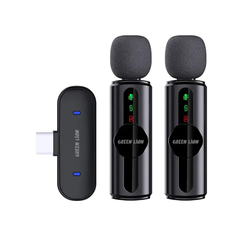 AOCHUAN Smart Xe Gimbal + Green Lion GM-76X Noise Cancellation Microphones - Creator Combo Pack!