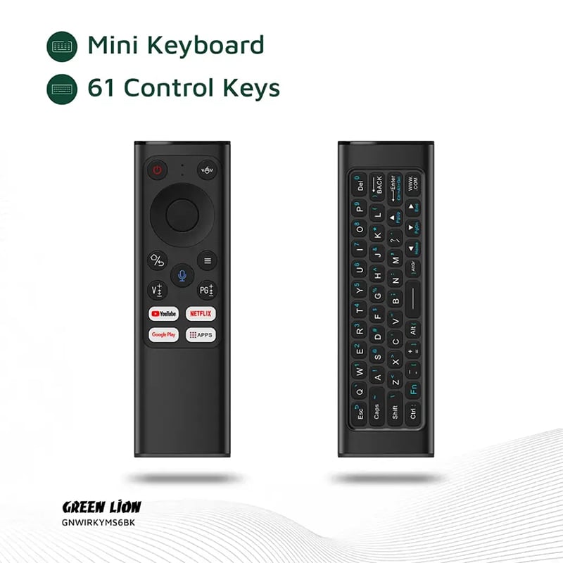 Green Lion Wireless Remote Pro with Keyboard and Mouse for Windows/MacOS/Android