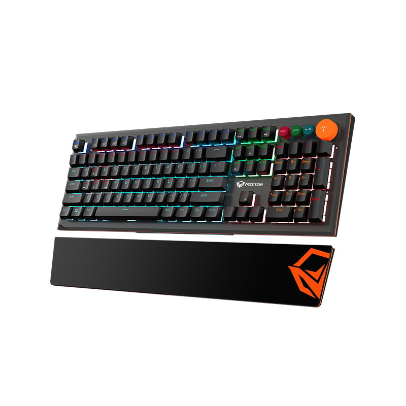 Meetion MK500 Colorful Adjustable Rainbow Backlight Mechanical Gaming Keyboard
