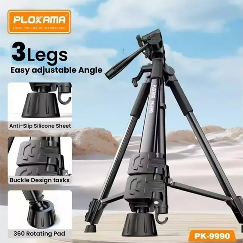 Plokama PK-9990 1.8M Camera/Camcorder Tripod
