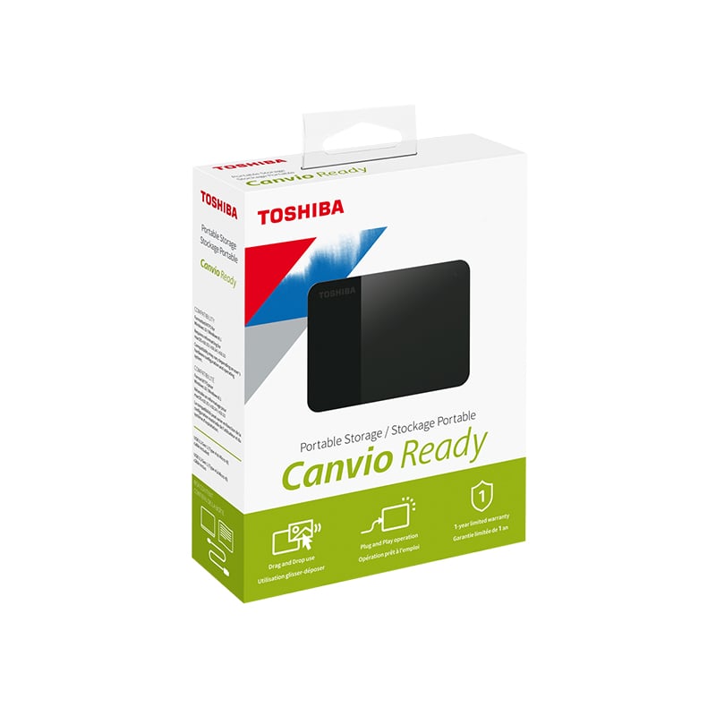 Toshiba DTB405 Canvio Ready 500GB Portable Hard Drive