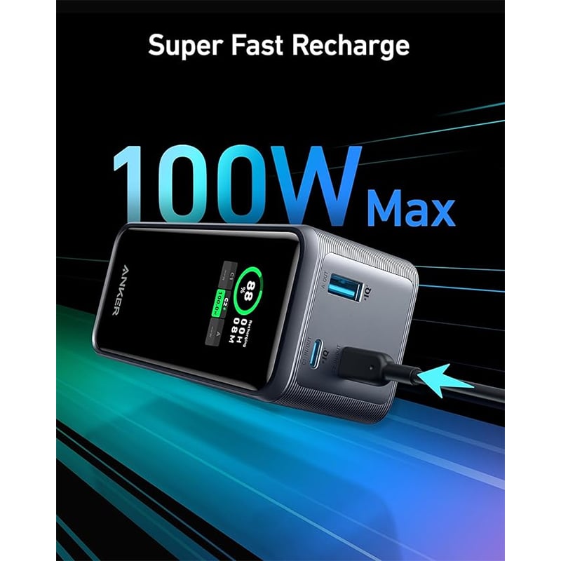 Anker A1336 Prime  200W 20000mAh Portable Smart Digital Display Power Bank