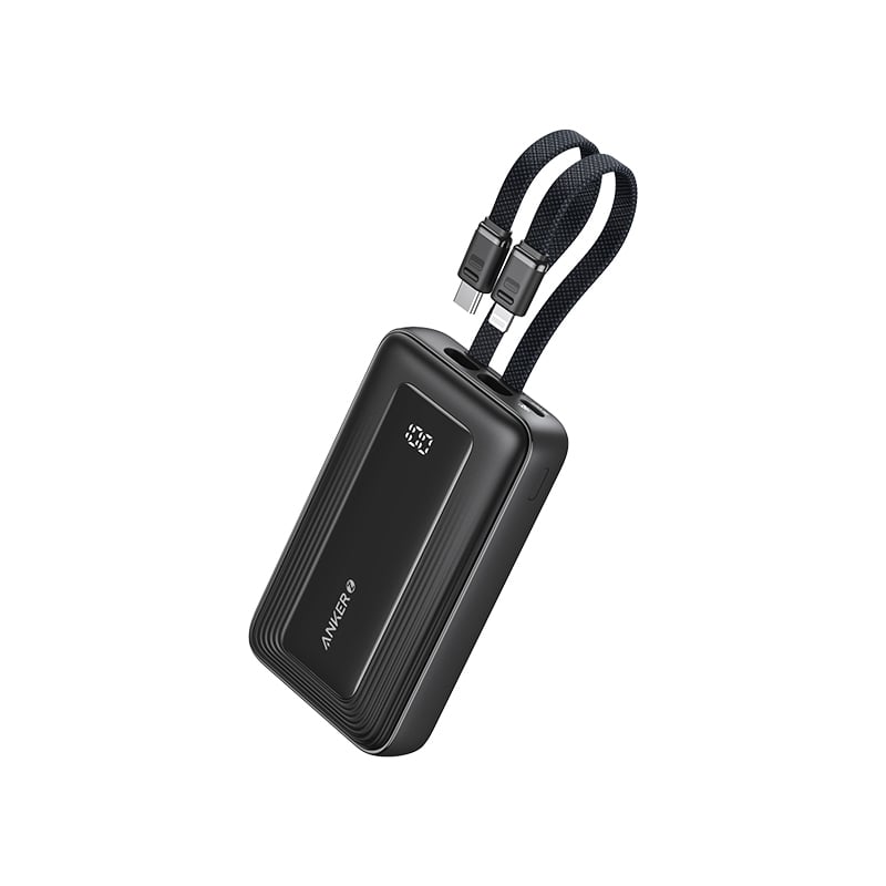 Anker A1680H31 30W 10000mAh Zolo Power Bank with Built-In USB-C and Lightning Cable