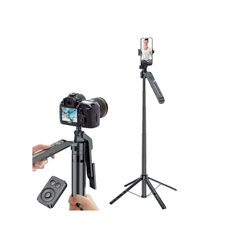Plokama Auto-A7 Selfie Stick Tripod with 360 AI Intelligent Face Tracking