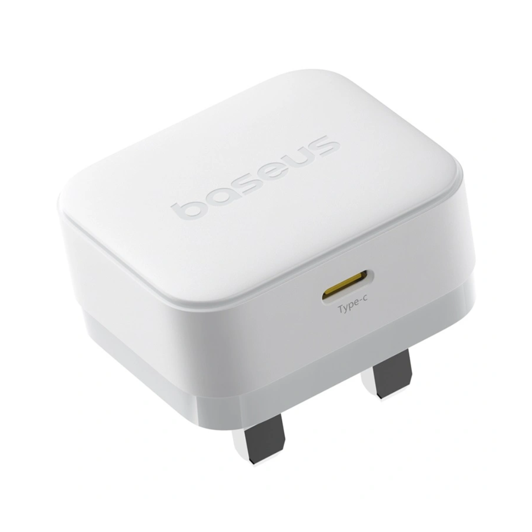 Baseus Palm 20W USB-C UK 3 Pin Fast Charger with Type-C to Type-C Cable