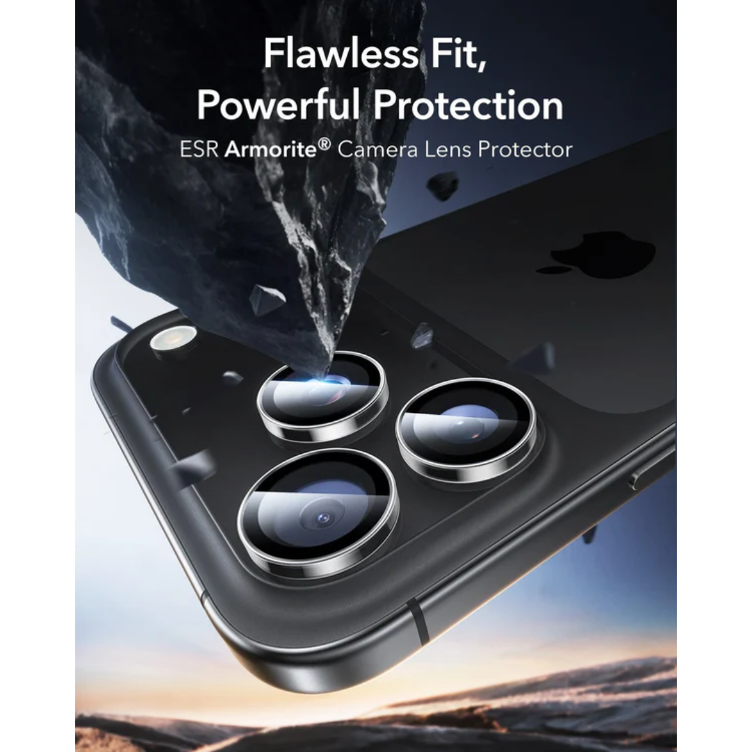 ESR Armorite Clear Camera Lens Protectors for iPhone 16 Pro Max
