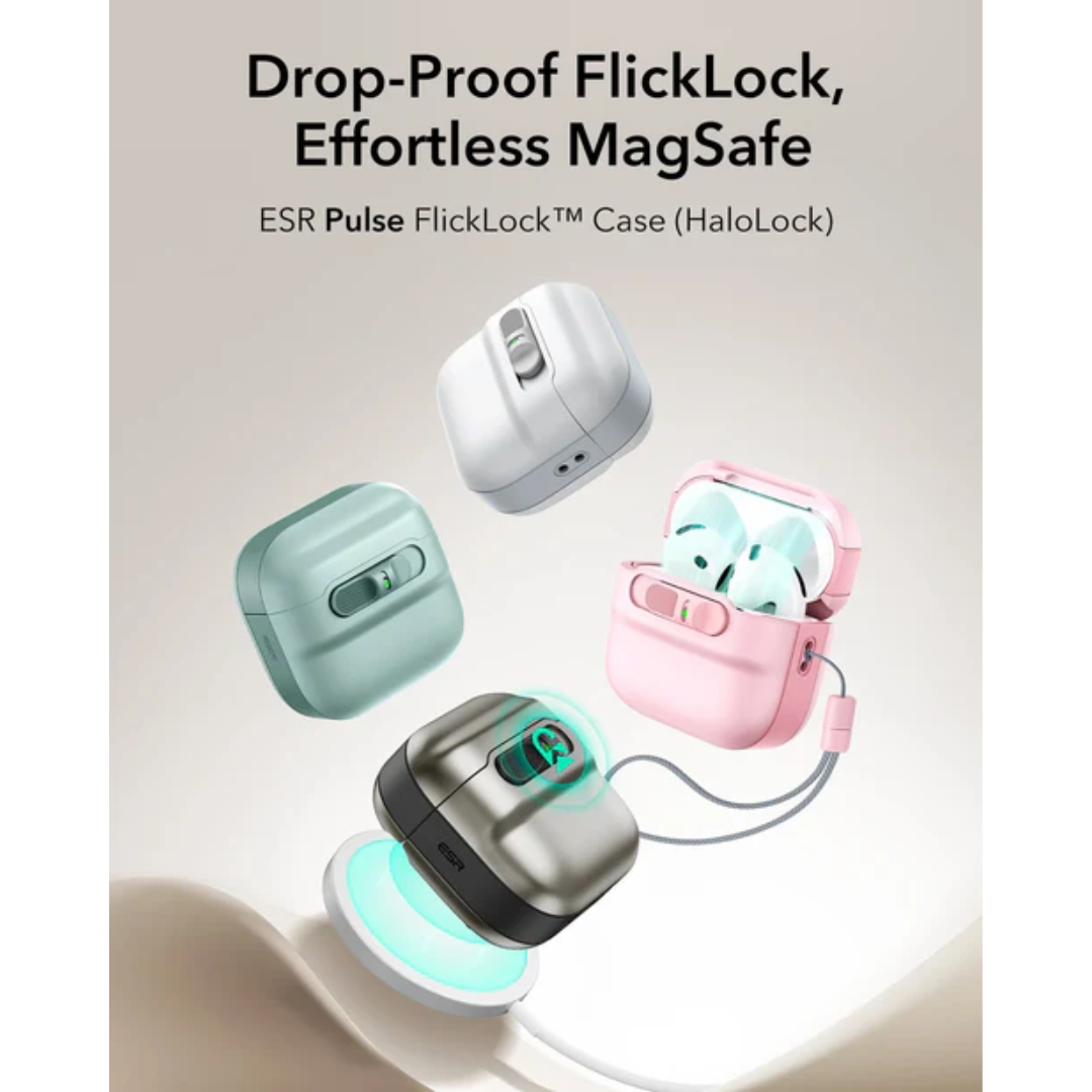 ESR Pulse FlickLock (HaloLock) MagSafe Case for Apple AirPods 4