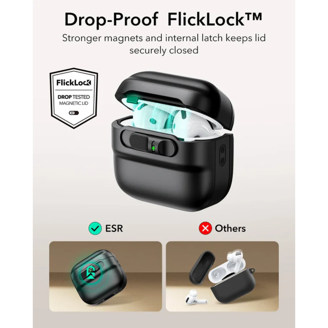 ESR Pulse FlickLock (HaloLock) MagSafe Case for Apple AirPods 4