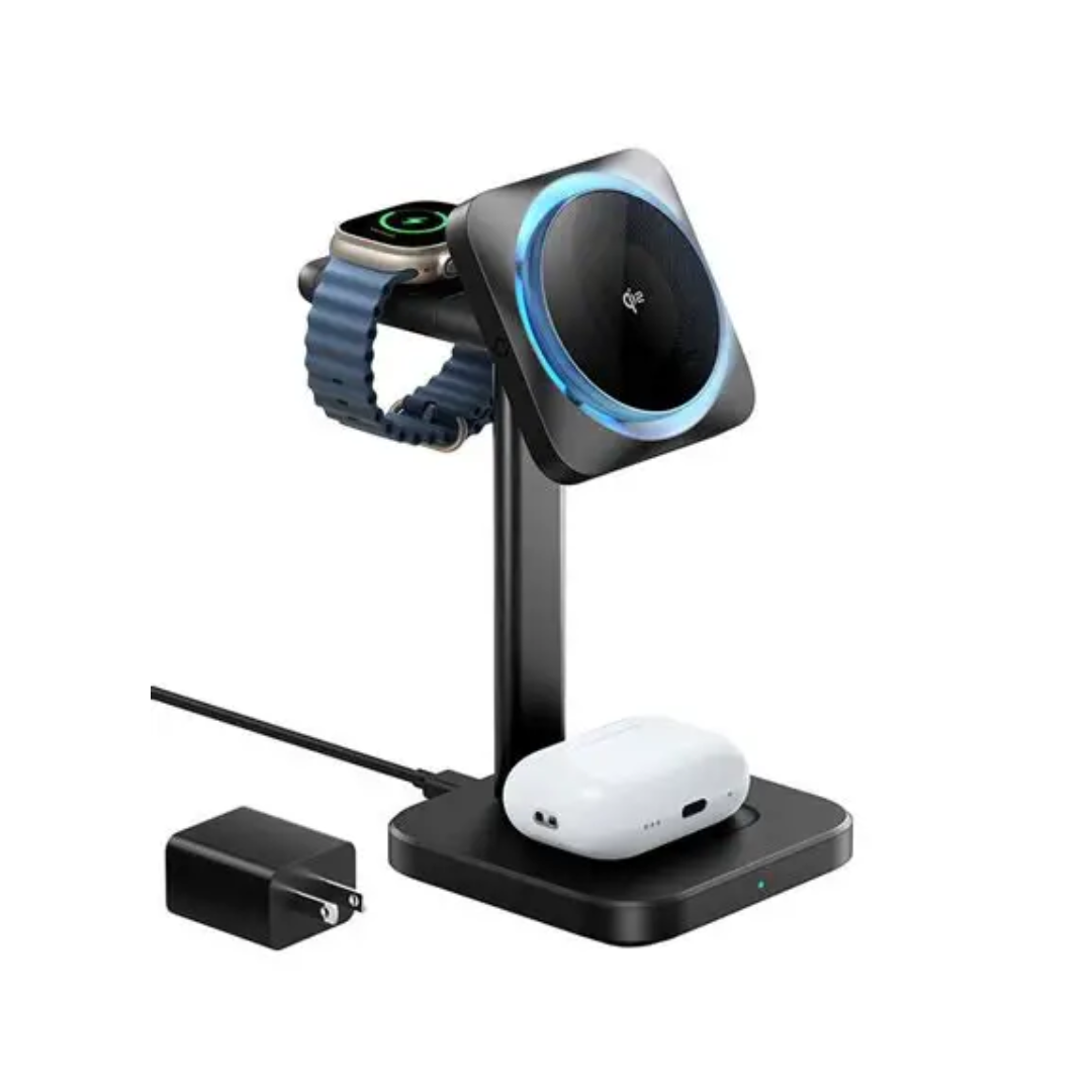 ESR Qi2 3-in-1 (HaloLock) Wireless Charging Station with CryoBoost