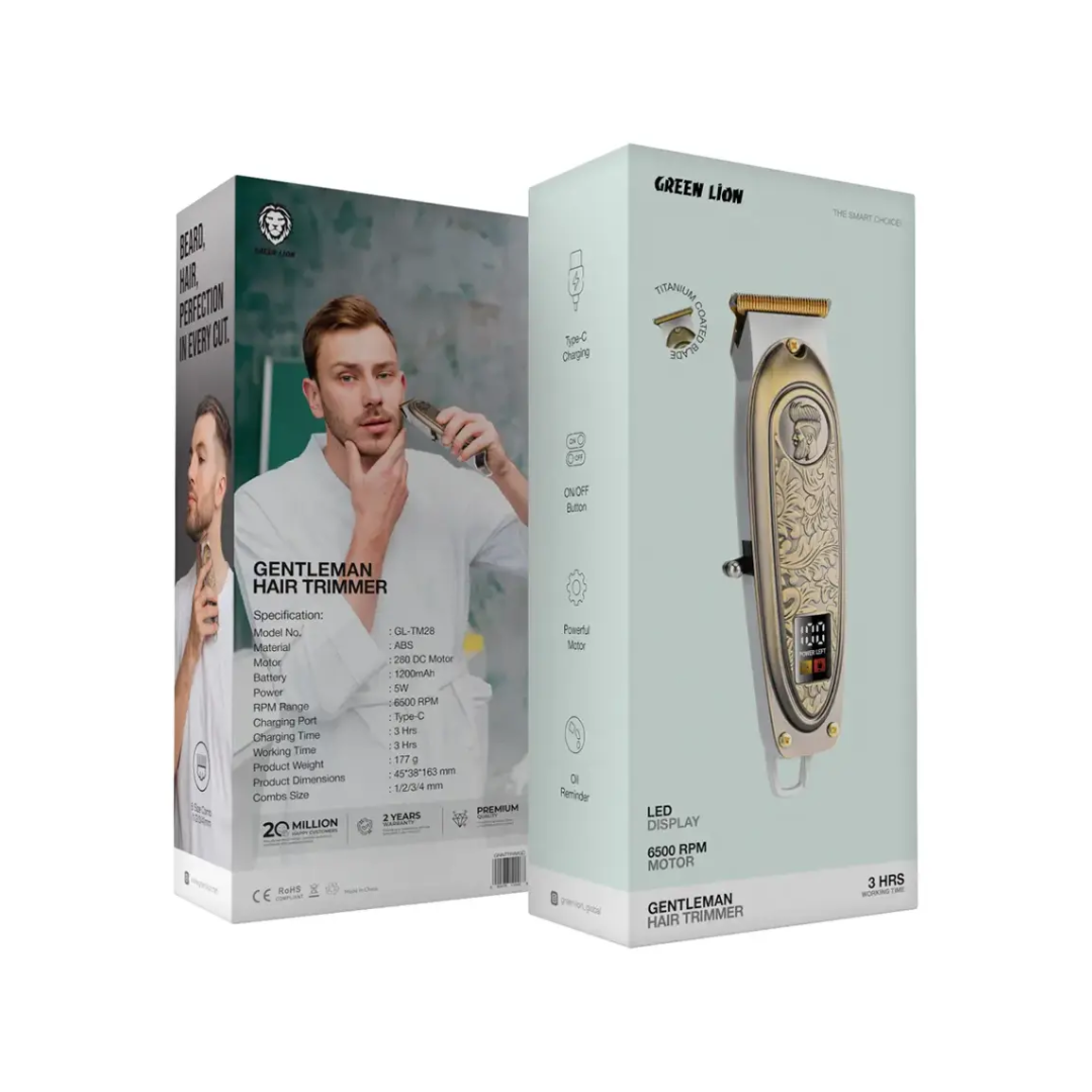 Green Lion Gentleman Hair Trimmer - Gold Edition