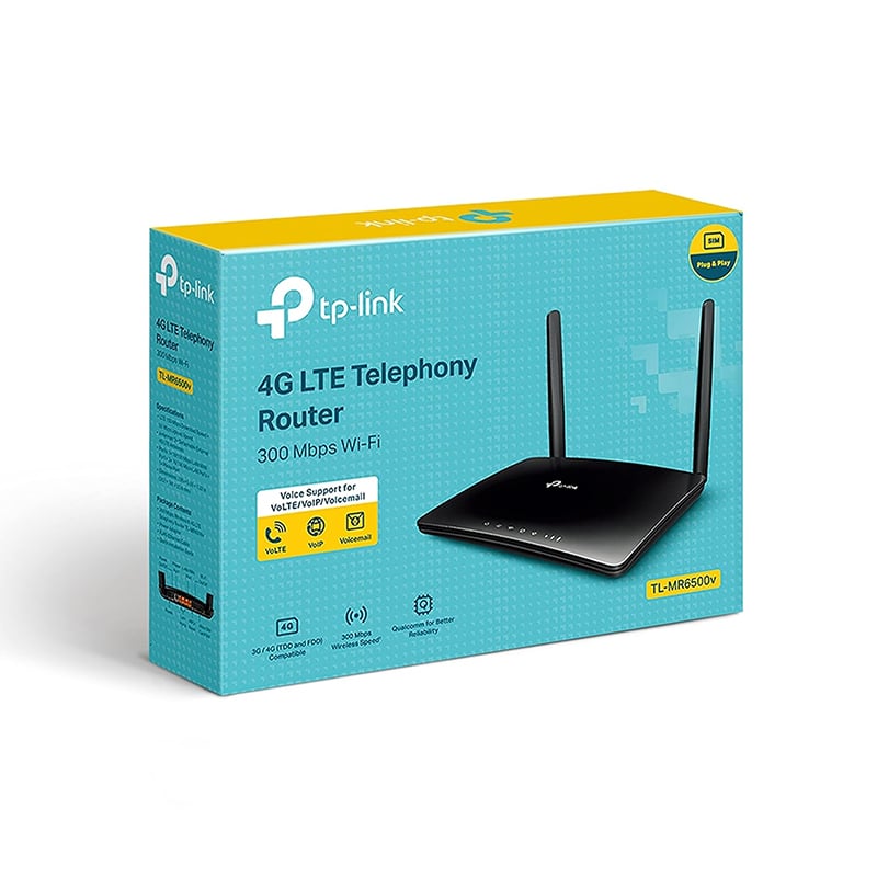 TP-Link TL-MR6500v 300Mbps 4G LTE Telephony Wireless Wi-Fi Router